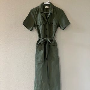 NWOT Madewell Tie-Waist Military Jumpsuit